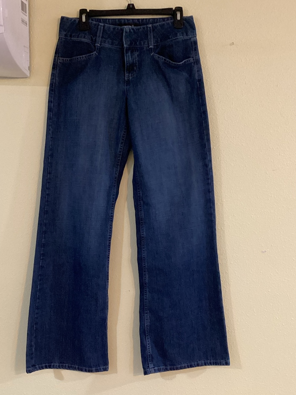 LONDONJEAN Blue Denim Wide Leg Jeans